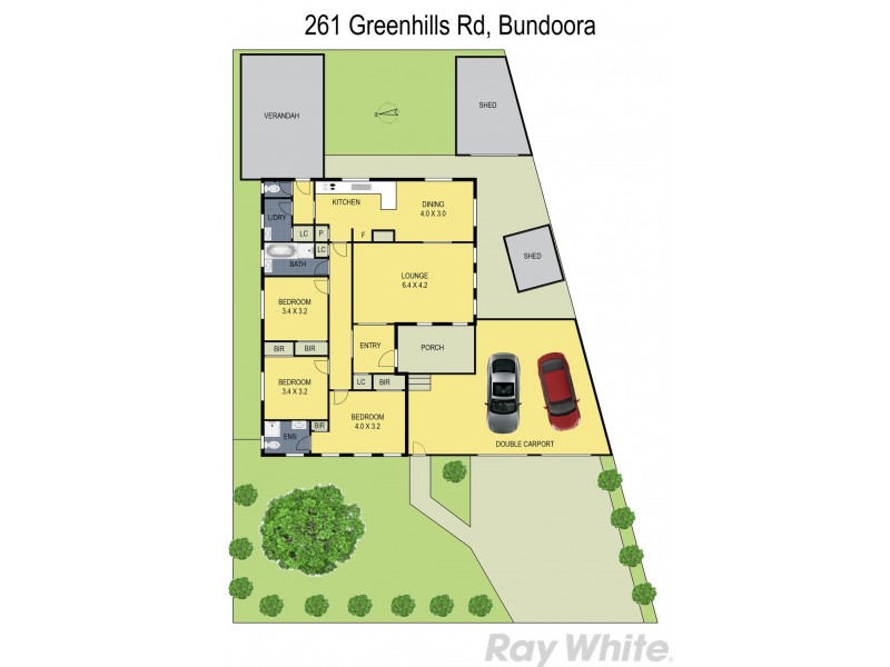 261 Greenhills Road, Bundoora VIC 3083 Floorplan