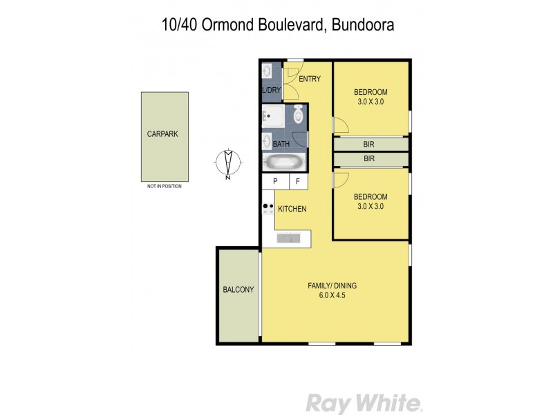 10/40 Ormond Boulevard, Bundoora VIC 3083 Floorplan