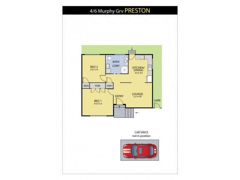 4/6 Murphy Grove, Preston VIC 3072 Floorplan