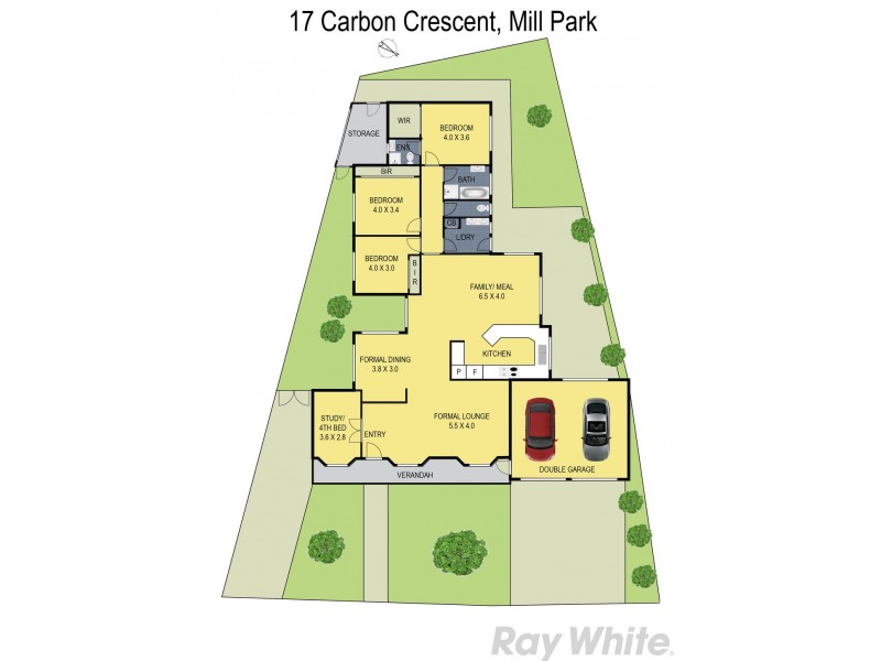 17 Carbon Crescent, Mill Park VIC 3082 Floorplan