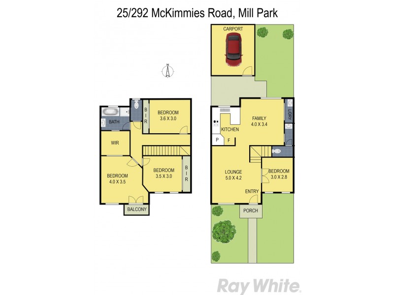 25/292 McKimmies Road, Mill Park VIC 3082 Floorplan