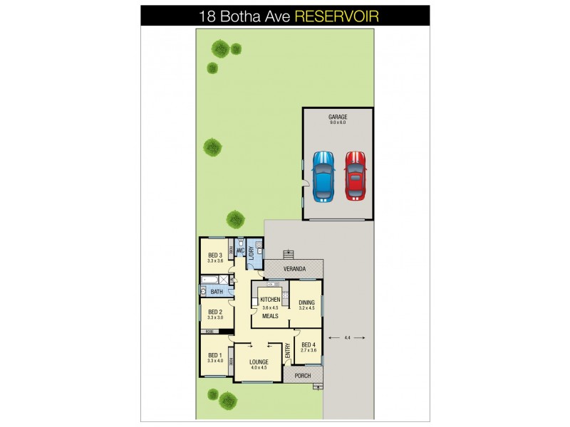 18 Botha Avenue, Reservoir VIC 3073 Floorplan
