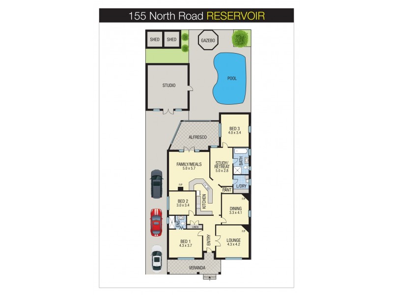 155 North Road, Reservoir VIC 3073 Floorplan
