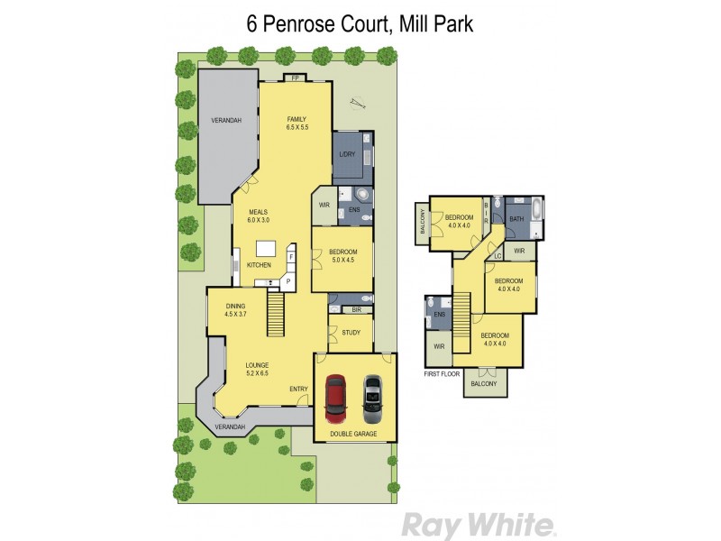 6 Penrose Court, Mill Park VIC 3082 Floorplan
