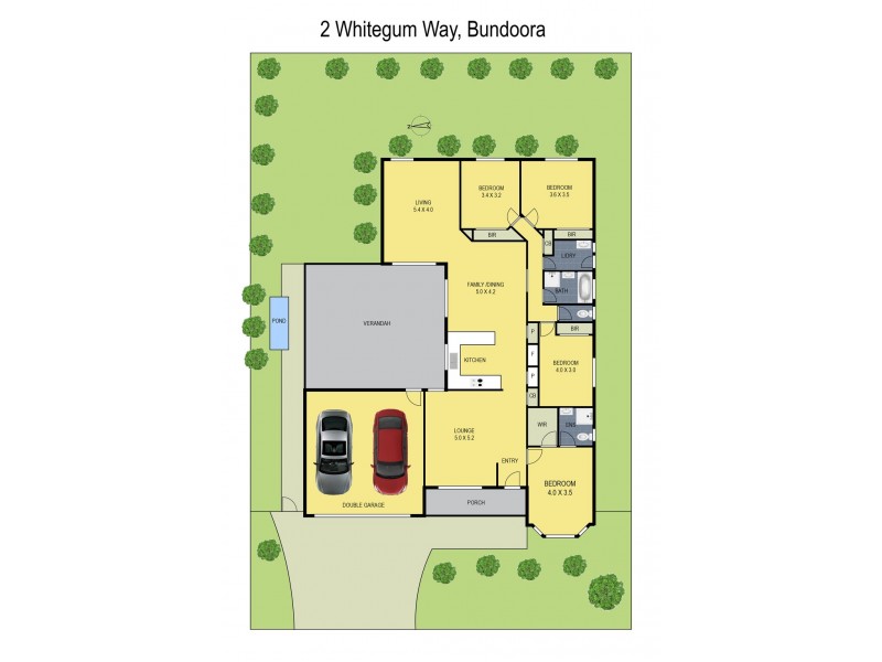 2 Whitegum Way, Bundoora VIC 3083 Floorplan