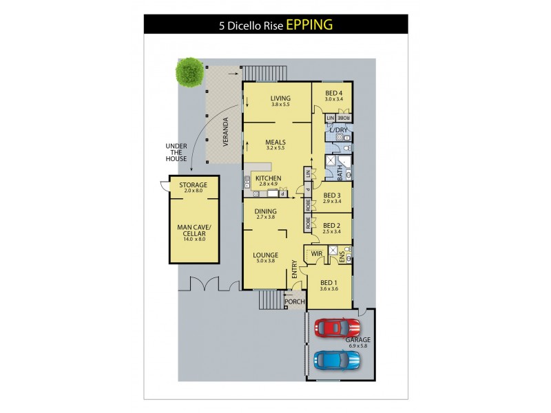 5 Dicello Rise, Epping VIC 3076 Floorplan