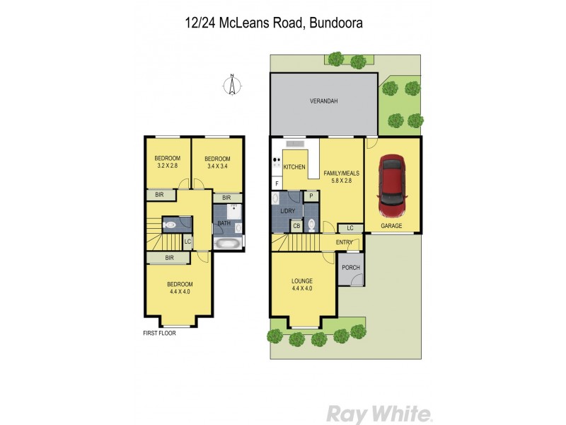 12/24 McLeans Road, Bundoora VIC 3083 Floorplan