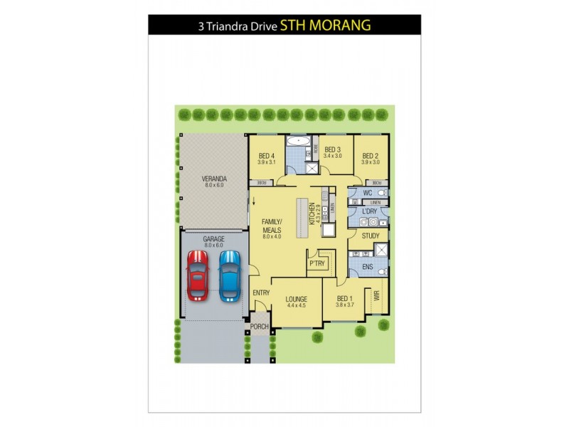 3 Triandra Drive, South Morang VIC 3752 Floorplan