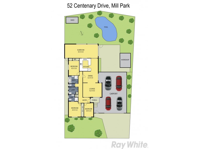 52 Centenary Drive, Mill Park VIC 3082 Floorplan