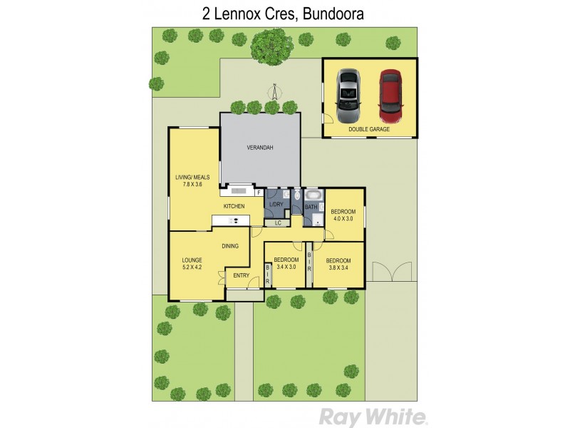 2 Lennox Crescent, Bundoora VIC 3083 Floorplan
