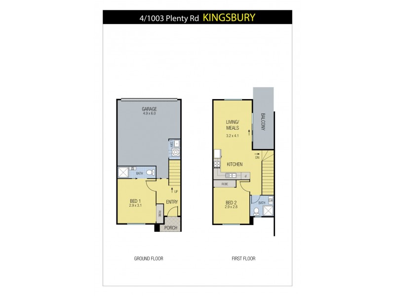 4/1003 Plenty Road, Kingsbury VIC 3083 Floorplan