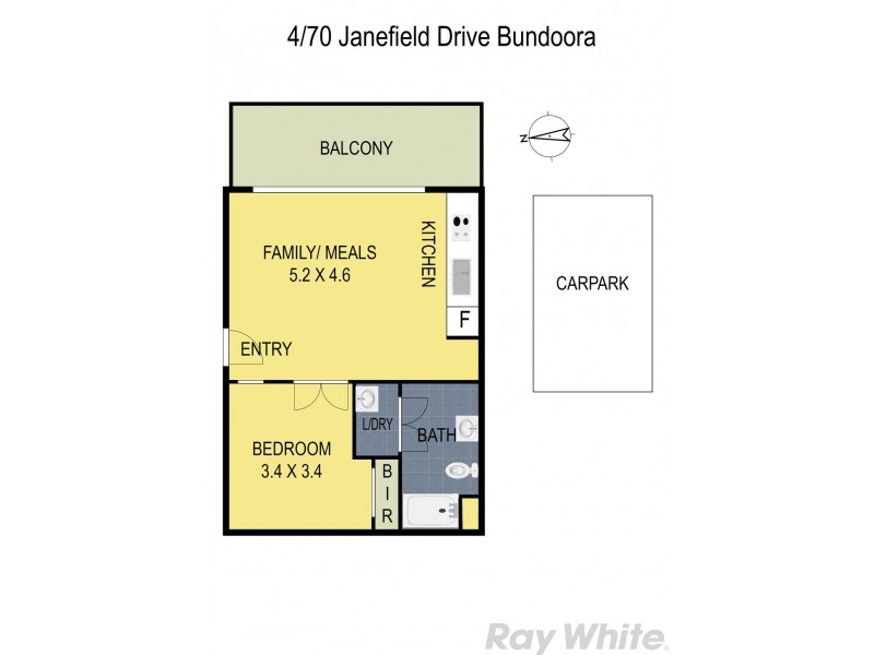 4/70 Janefield Drive, Bundoora VIC 3083 Floorplan