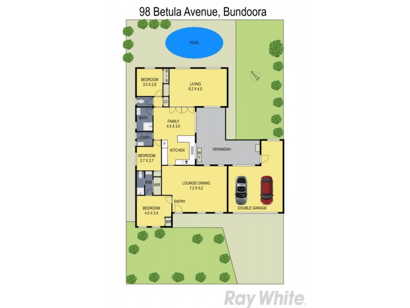 98 Betula Avenue, Bundoora VIC 3083 Floorplan