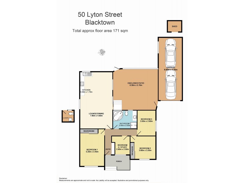 50 Lyton St, Blacktown NSW 2148 Floorplan