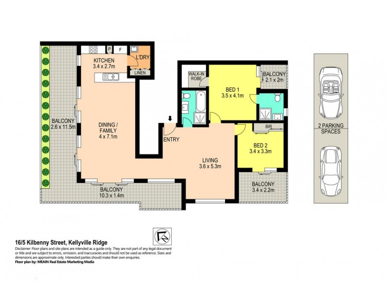 16/5 Kilbenny Street, Kellyville Ridge NSW 2155 Floorplan