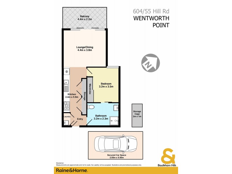 604/55 HILL ROAD, Wentworth Point NSW 2127 Floorplan