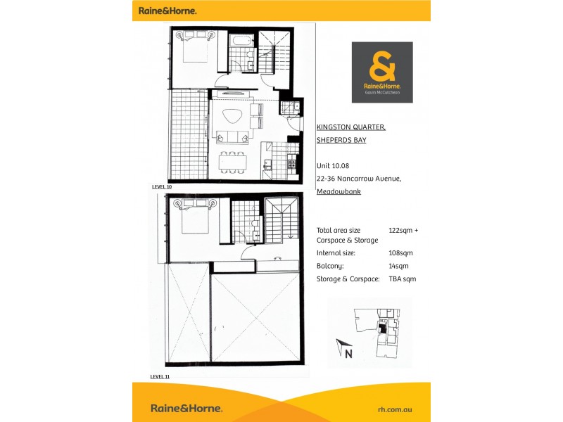 10.08/22-36 Nancarrow Avenue, Meadowbank NSW 2114 Floorplan