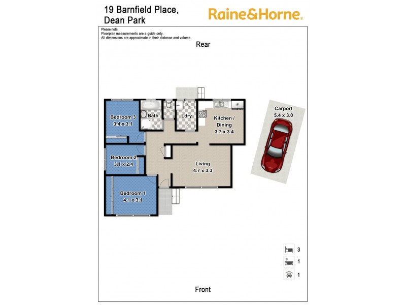 19 BARNFIELD PLACE, Dean Park NSW 2761 Floorplan