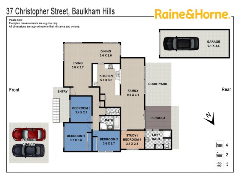 37 Christopher Street, Baulkham Hills NSW 2153 Floorplan