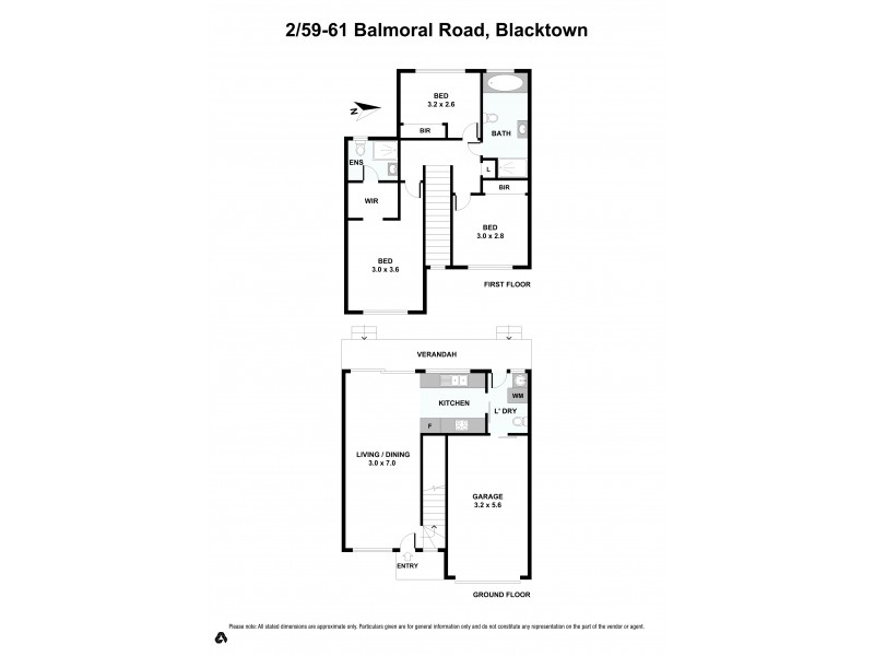 2/59-61 Balmoral Street, Blacktown NSW 2148 Floorplan
