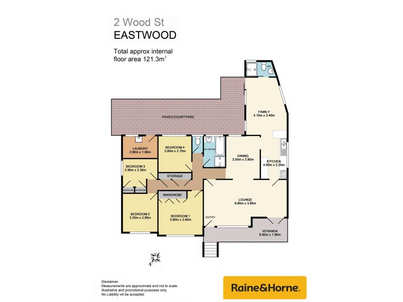 2 Wood Street, Eastwood NSW 2122 Floorplan