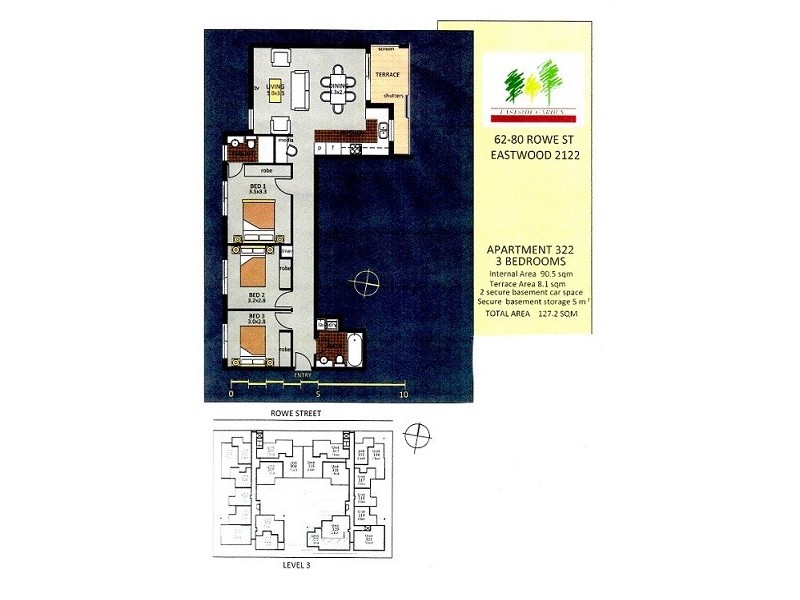 322/62-80 Rowe Street, Eastwood NSW 2122 Floorplan