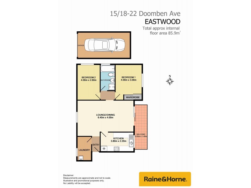 15/18-20 Doomben Avenue, Eastwood NSW 2122 Floorplan