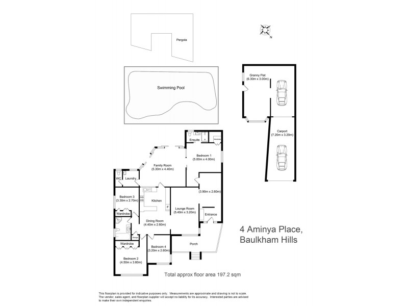 4 Aminya Place, Baulkham Hills NSW 2153 Floorplan