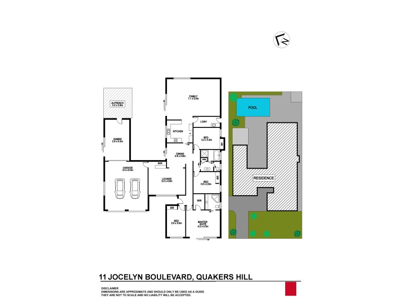 11 Jocelyn Boulevarde, Quakers Hill NSW 2763 Floorplan