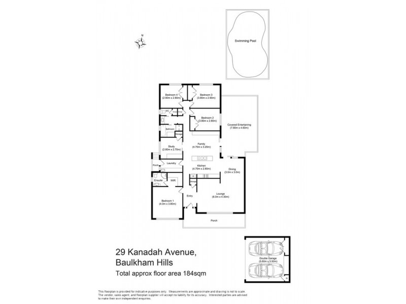 29 Kanadah Avenue, Baulkham Hills NSW 2153 Floorplan