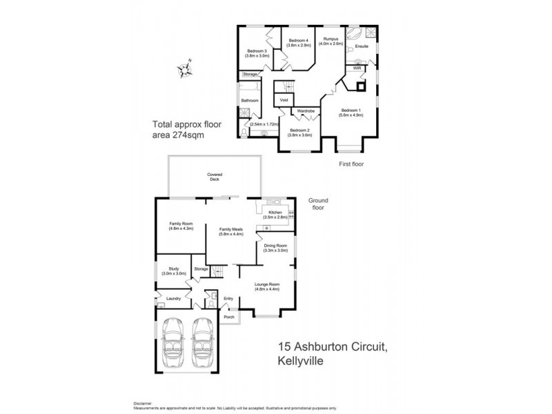 15 Ashburton Court, Kellyville NSW 2155 Floorplan