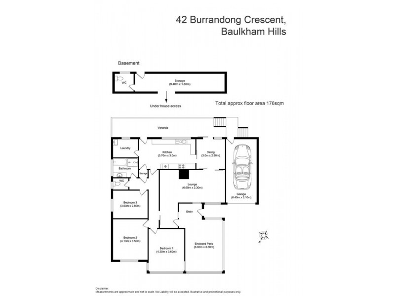 42 Burrandong Crescent, Baulkham Hills NSW 2153 Floorplan