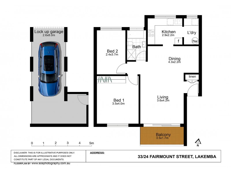 33/24 Fairmount Street, Lakemba NSW 2195 Floorplan