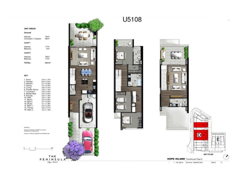 5108/52 Harbourview Drive, Hope Island QLD 4212 Floorplan