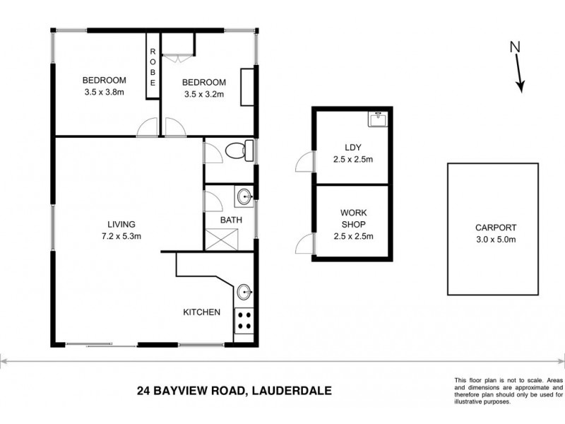 24 Bayview Road, Lauderdale TAS 7021 Floorplan