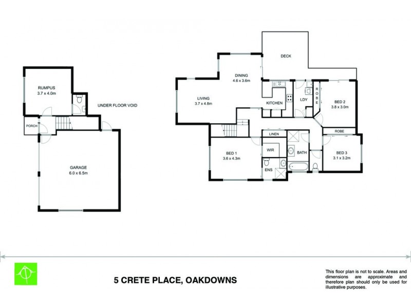 5 Crete Place, Oakdowns TAS 7019 Floorplan