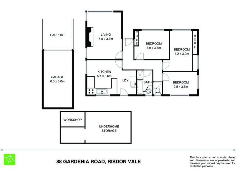 88 Gardenia Road, Risdon Vale TAS 7016 Floorplan