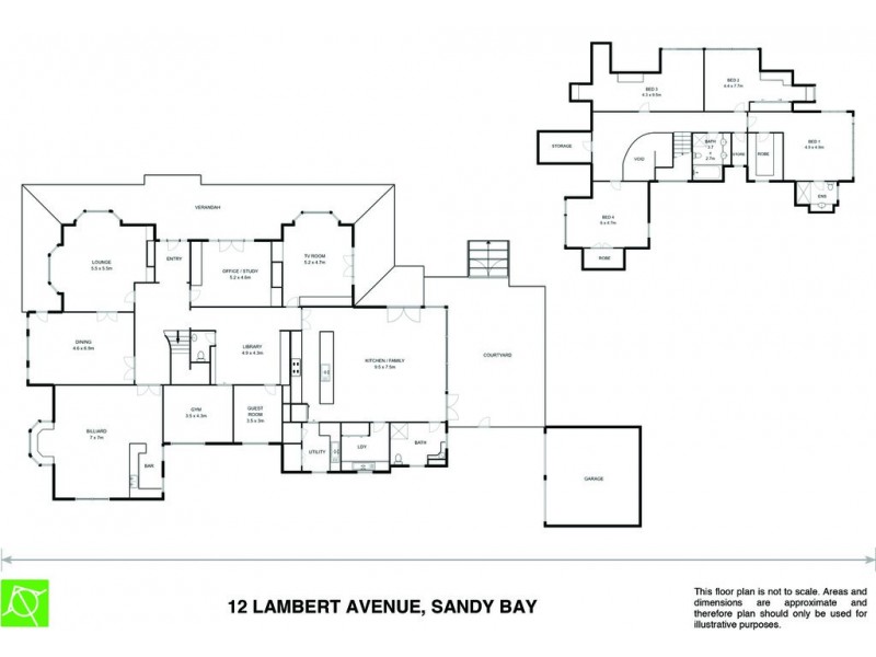 12 Lambert Avenue, Sandy Bay TAS 7005 Floorplan