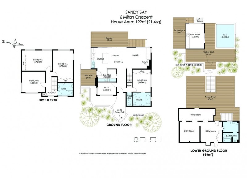 6 Mitah Crescent, Sandy Bay TAS 7005 Floorplan