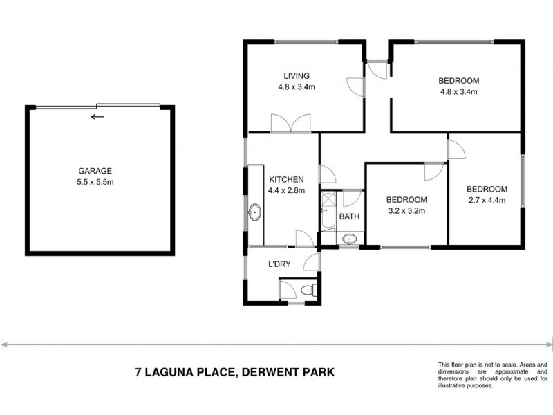 7 Laguna Place, Derwent Park TAS 7009 Floorplan