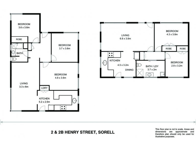 2 and 2B Henry Street, Sorell TAS 7172 Floorplan