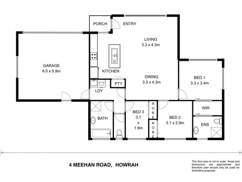 4 Meehan Road, Rokeby TAS 7019 Floorplan