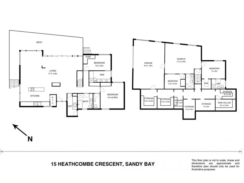 15 Heathcombe Crescent, Sandy Bay TAS 7005 Floorplan