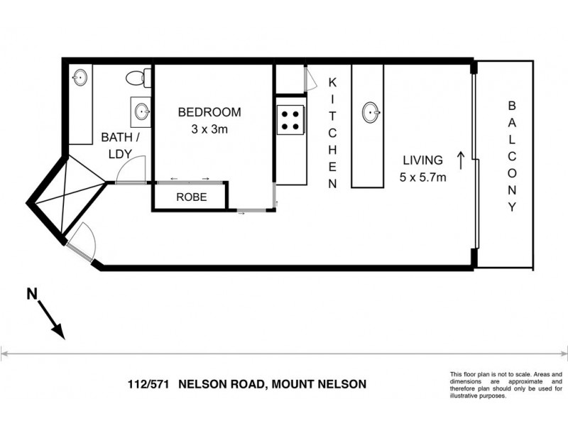 112/571 Nelson Road, Mount Nelson TAS 7007 Floorplan