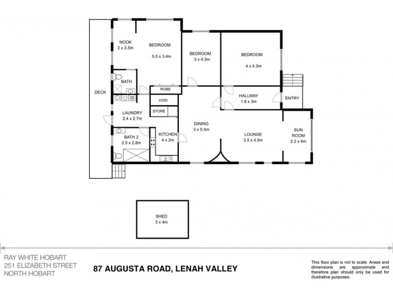 87 Augusta Road, Lenah Valley TAS 7008 Floorplan
