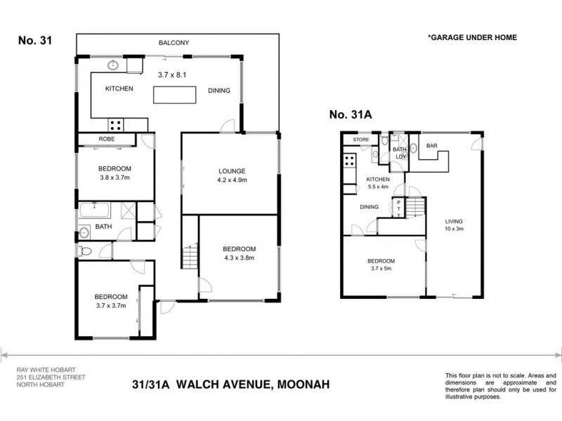 31 and 31A Walch Avenue, Moonah TAS 7009 Floorplan