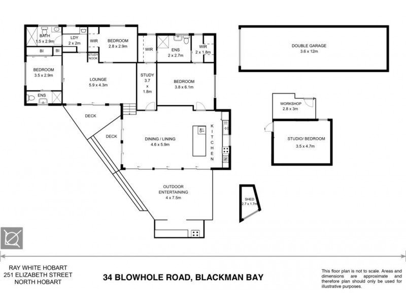 34 Blowhole Road, Blackmans Bay TAS 7052 Floorplan