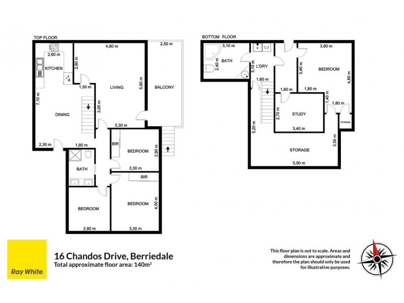 16 Chandos Drive, Berriedale TAS 7011 Floorplan