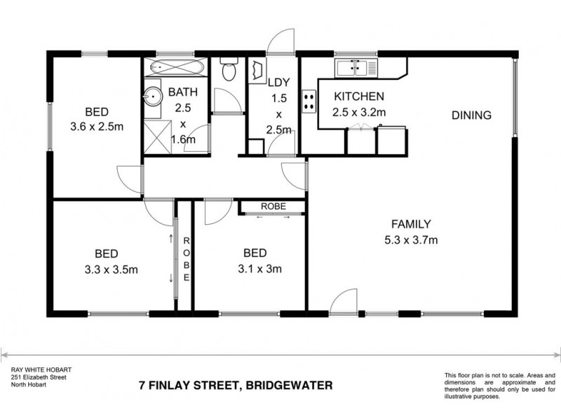 7 Finlay Street, Bridgewater TAS 7030 Floorplan