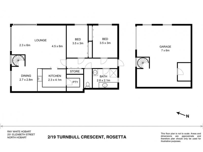 2/19 Turnbull Crescent, Rosetta TAS 7010 Floorplan